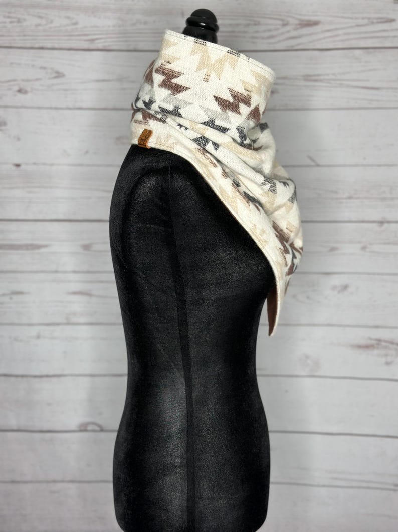 Tulsa Western Aztec Warm Neck Hood