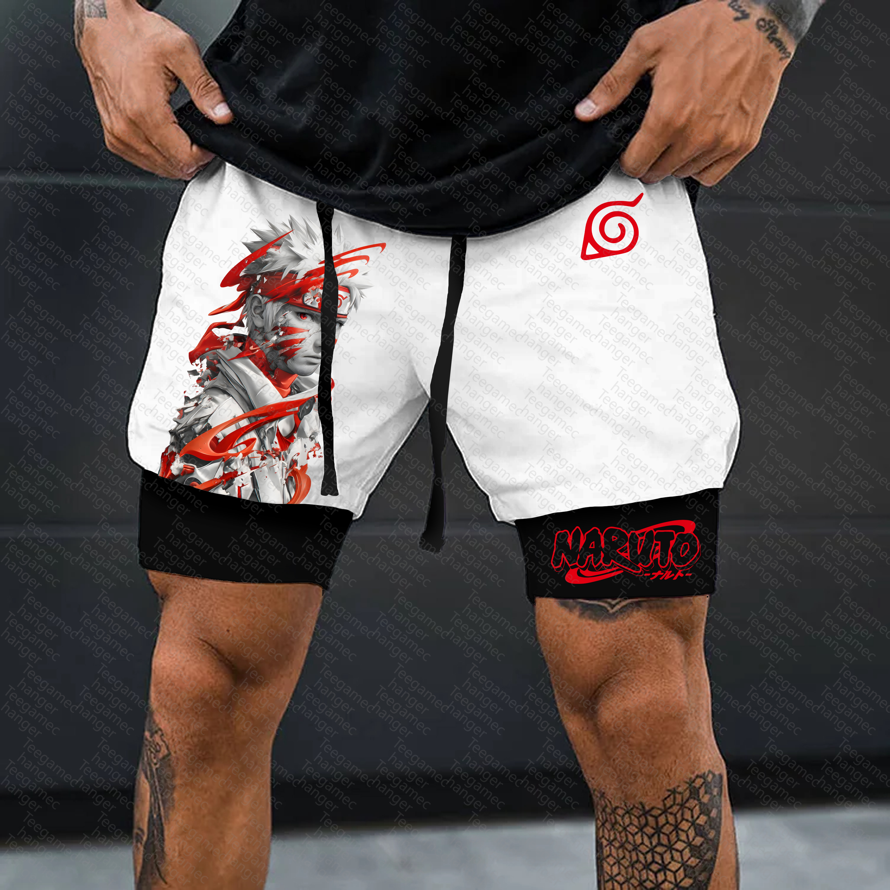 Unisex    Casual Anime Streetwear Gym Shorts