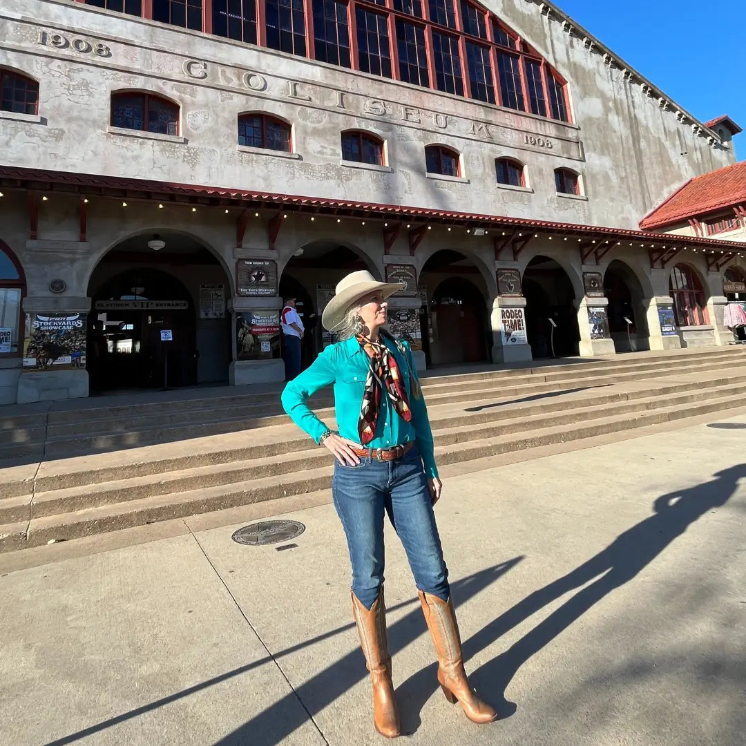 Aztec Wild Rags (Cimarron Cowboy) Silk Scarf