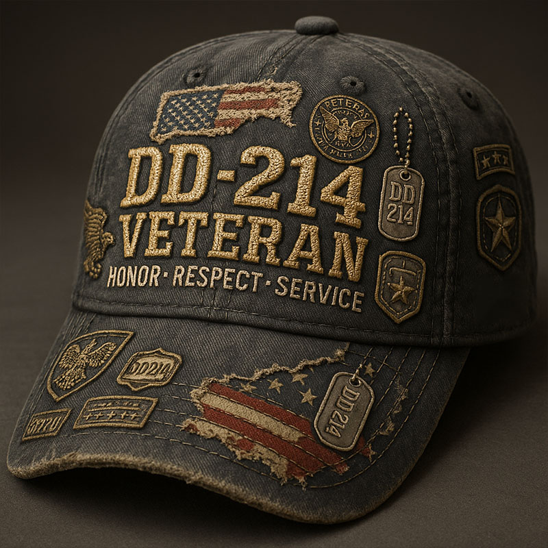 Veteran Printed Casual Hat
