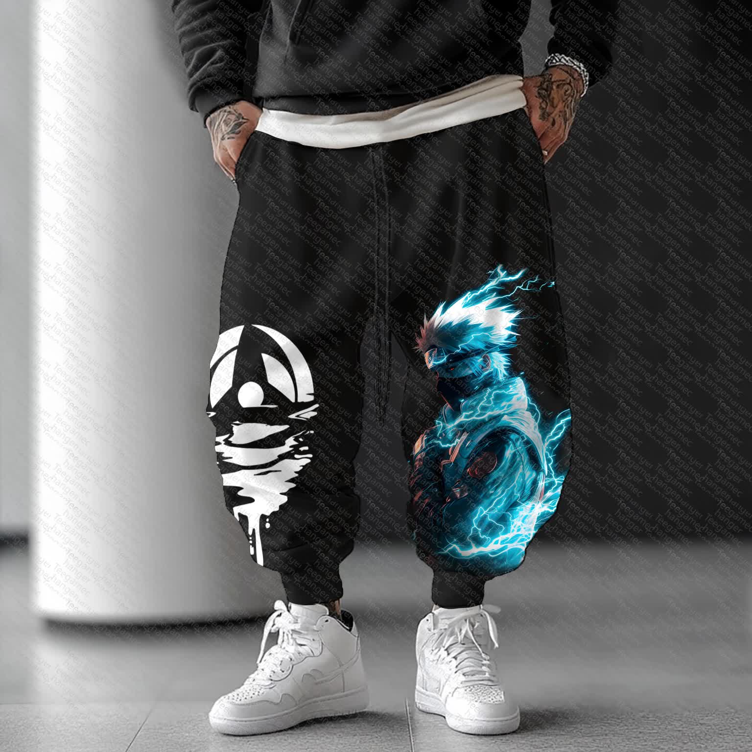 Unisex    Casual Anime Streetwear Pants