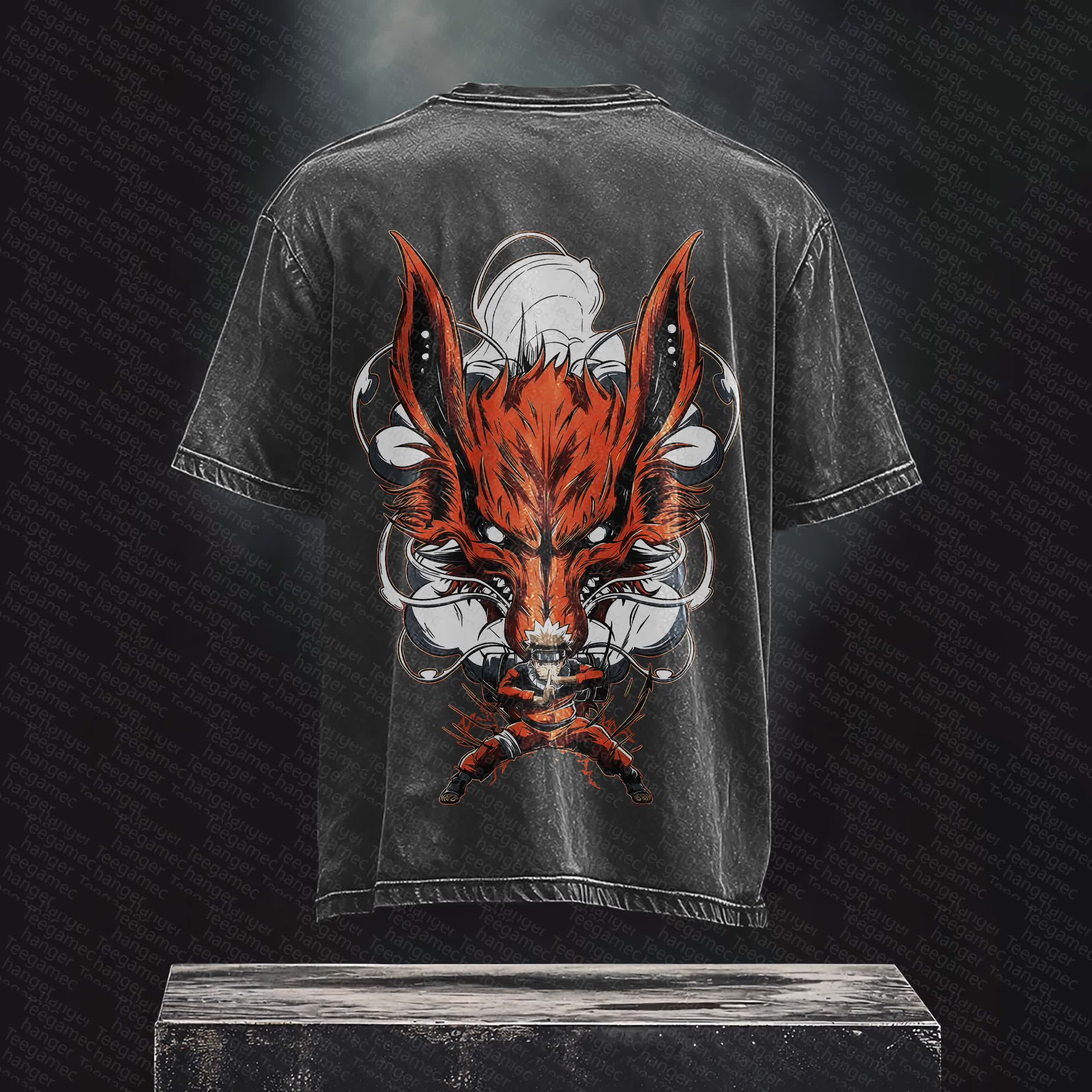 Unisex Anime Inspired Vintage Washed T-Shirt丨 TEEGAMECHANGER