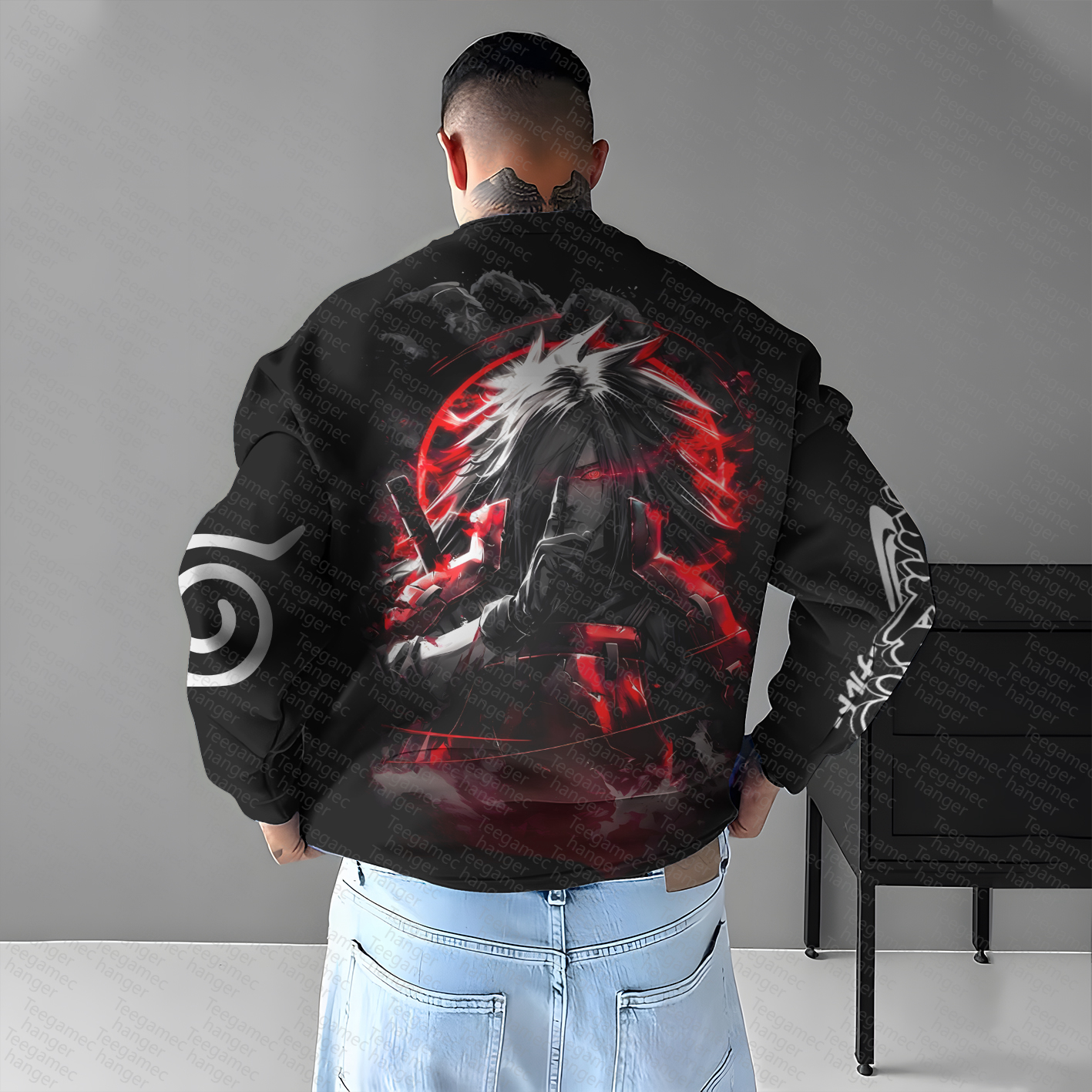 Unisex Anime Graphic Inspired Vintage Sweatshirt