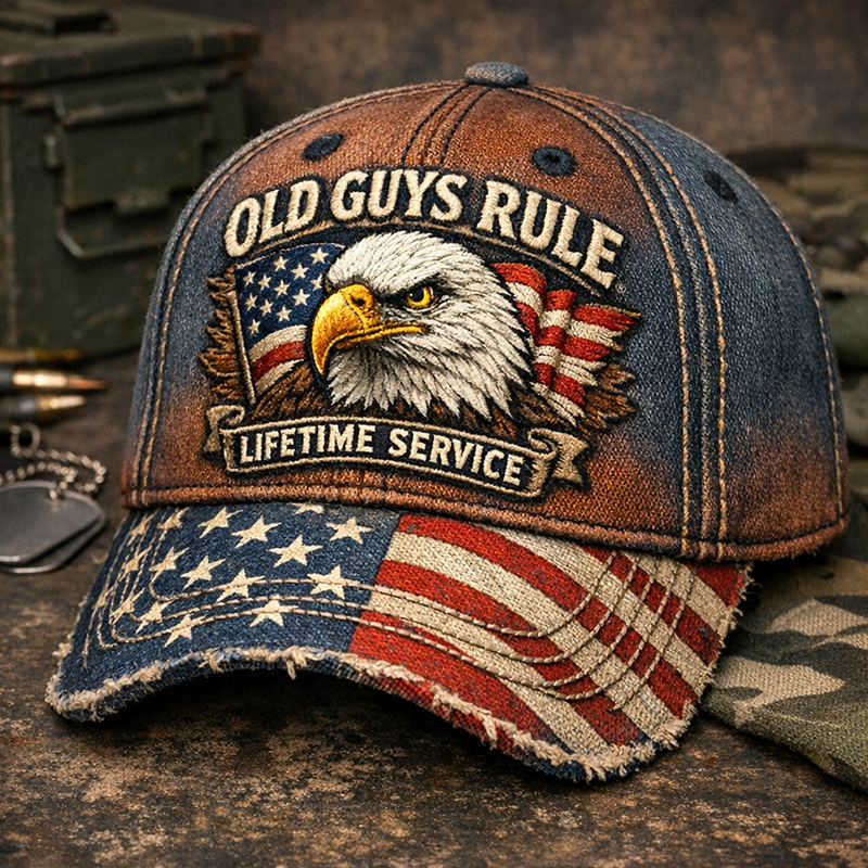 Old Guys Rule Print Casual Hat