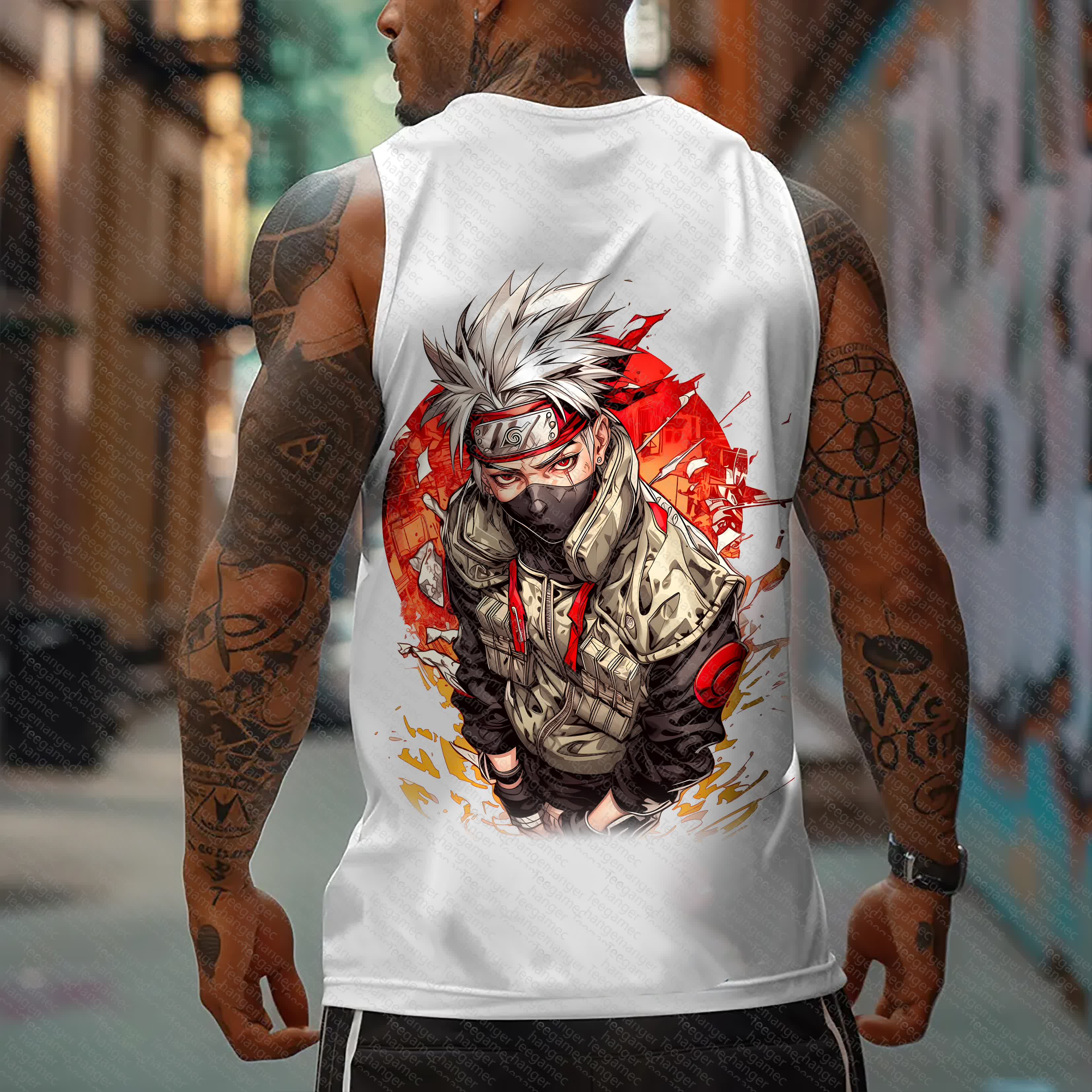 Unisex    Casual Anime  Tank Top