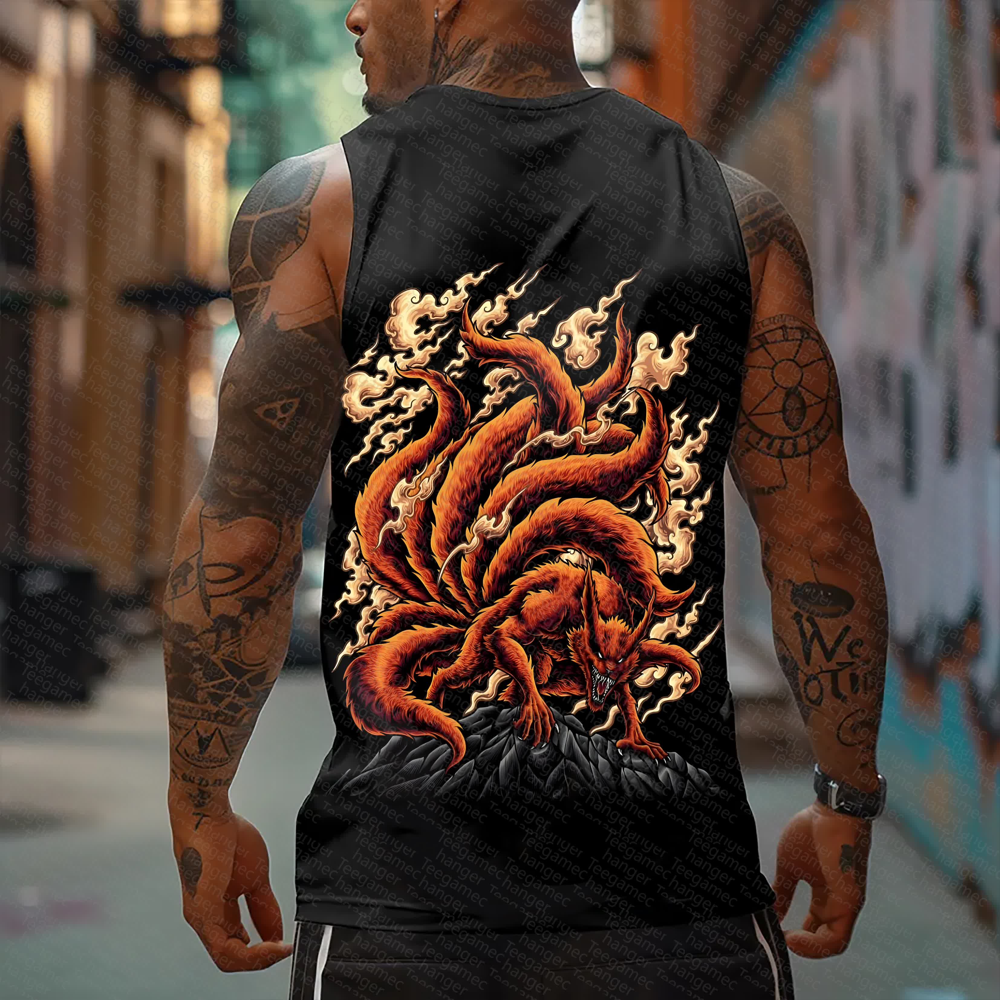 Unisex Casual Anime  Tank Top