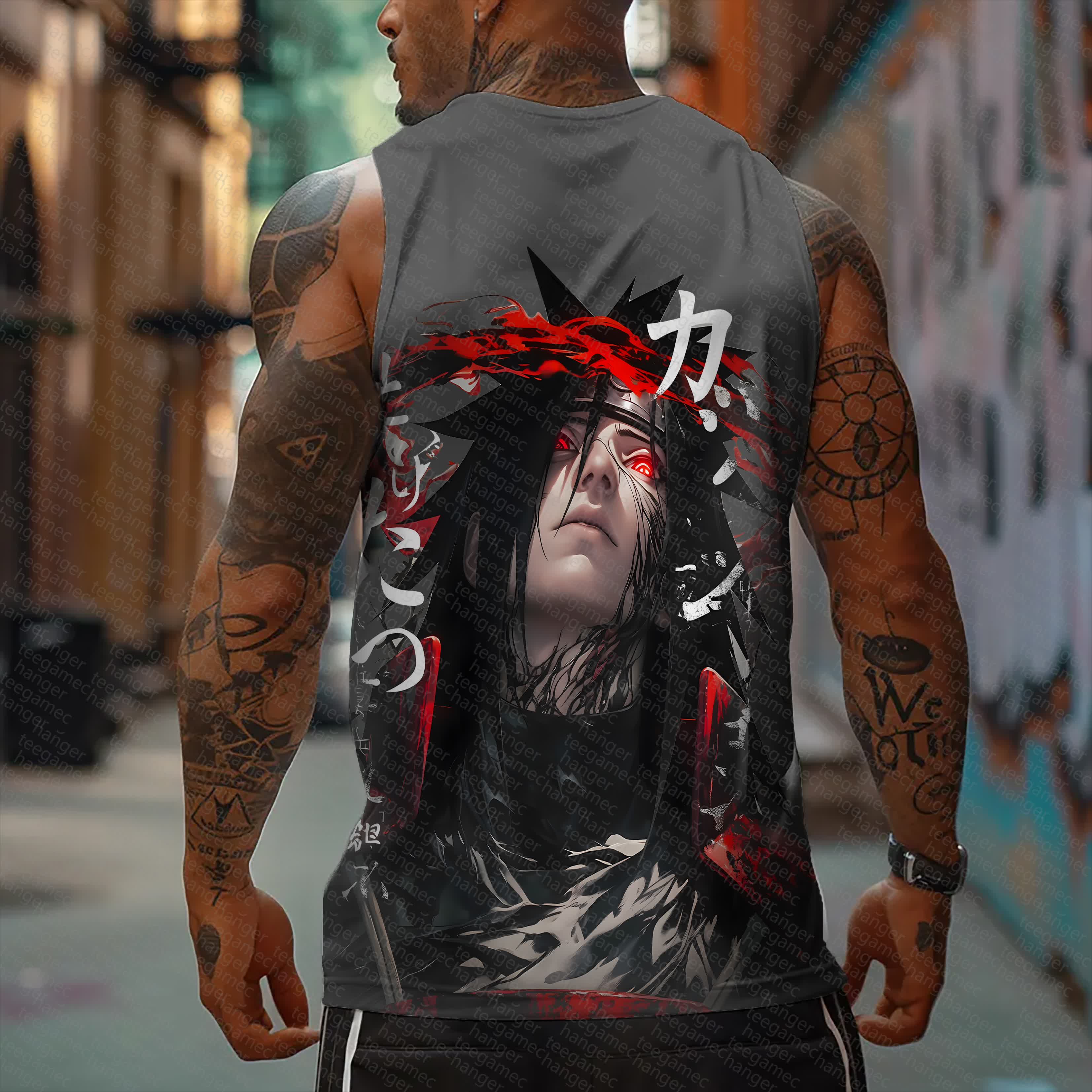 Unisex    Casual Anime  Tank Top