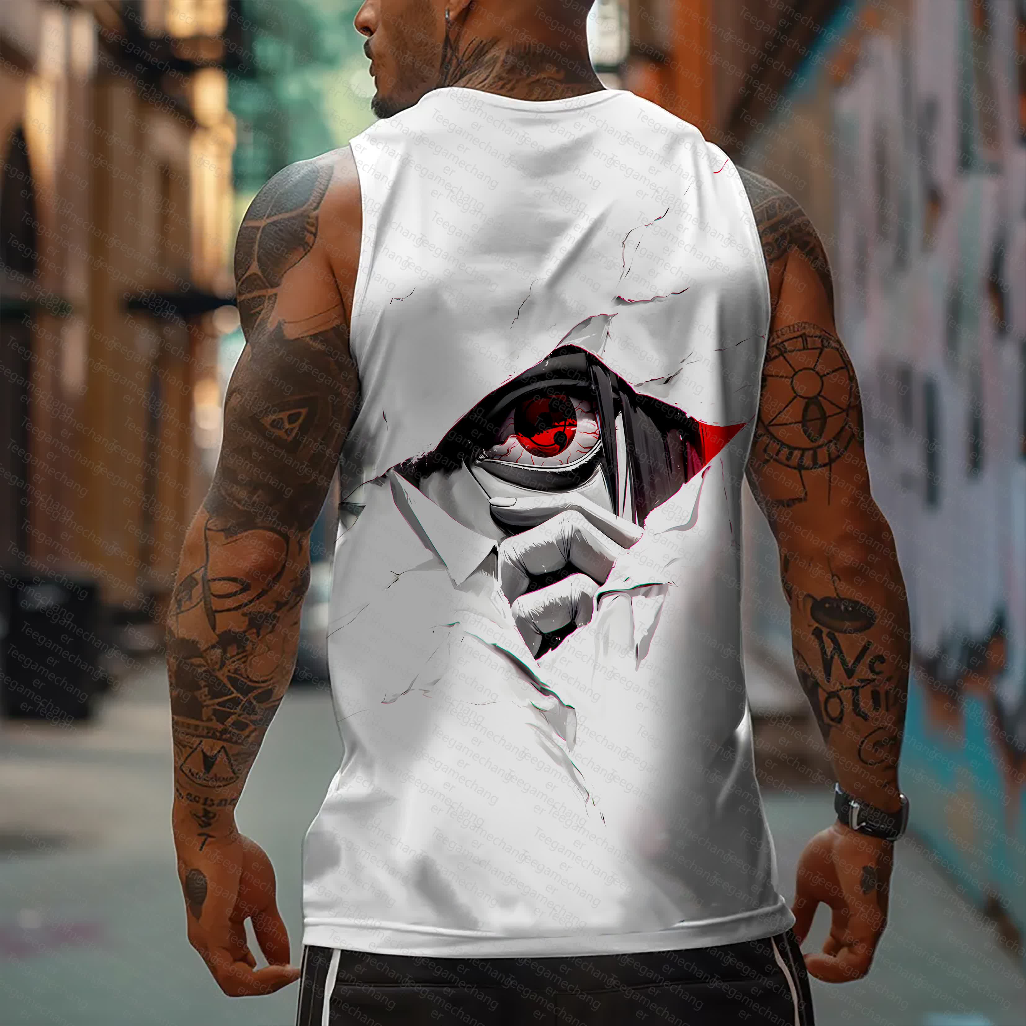 Unisex    Casual Anime  Tank Top