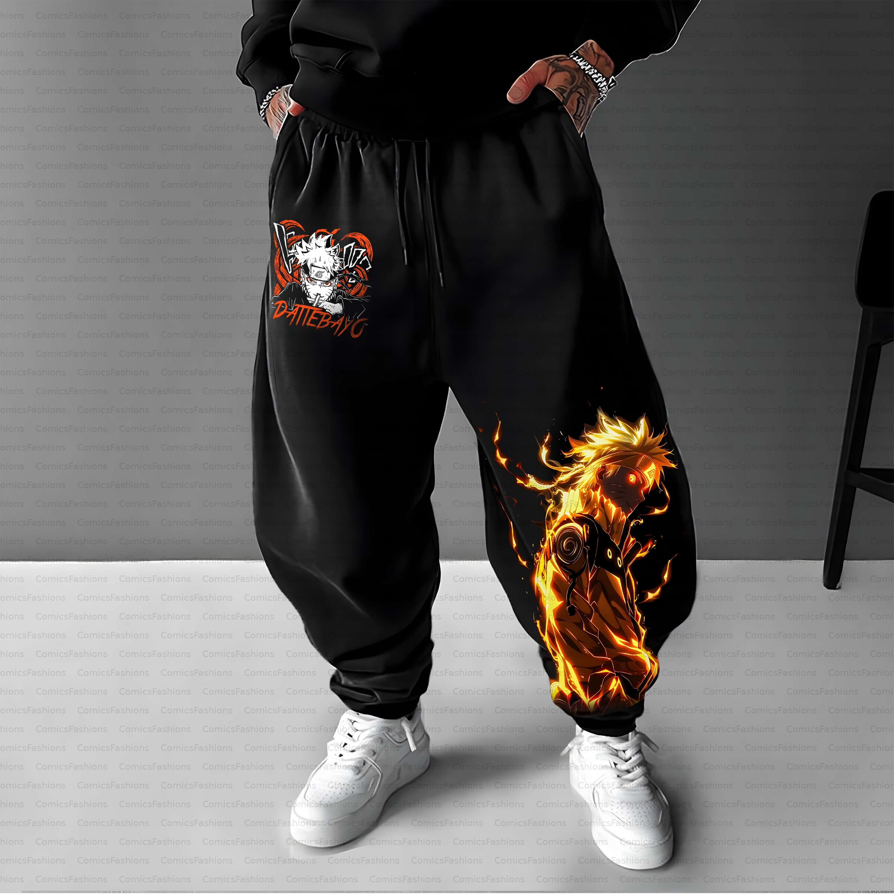 Unisex Casual Anime Streetwear Pant