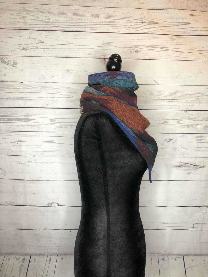 Combination Western Aztec Warm Neck Hood