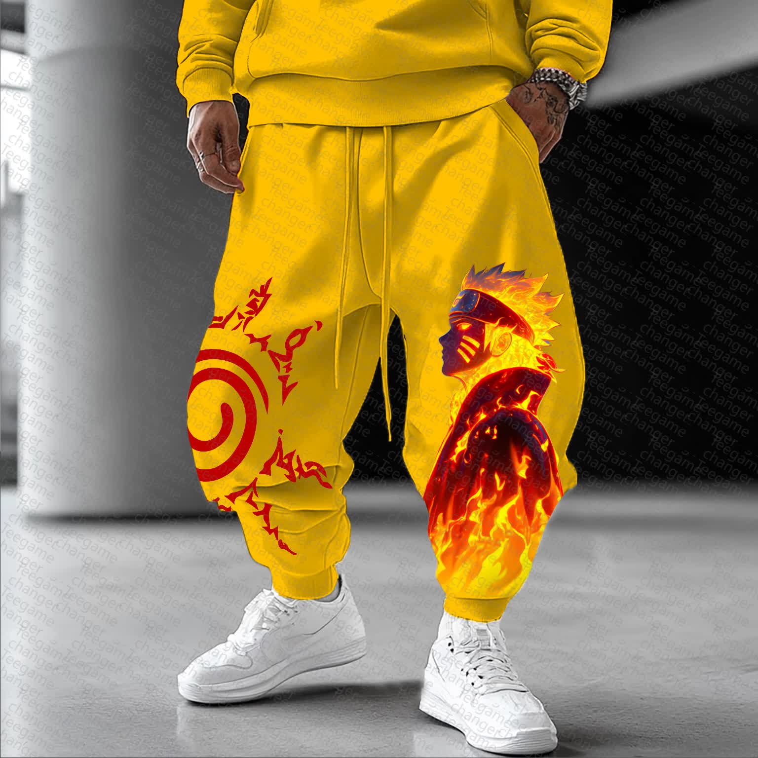 Unisex    Casual Anime Streetwear Pants