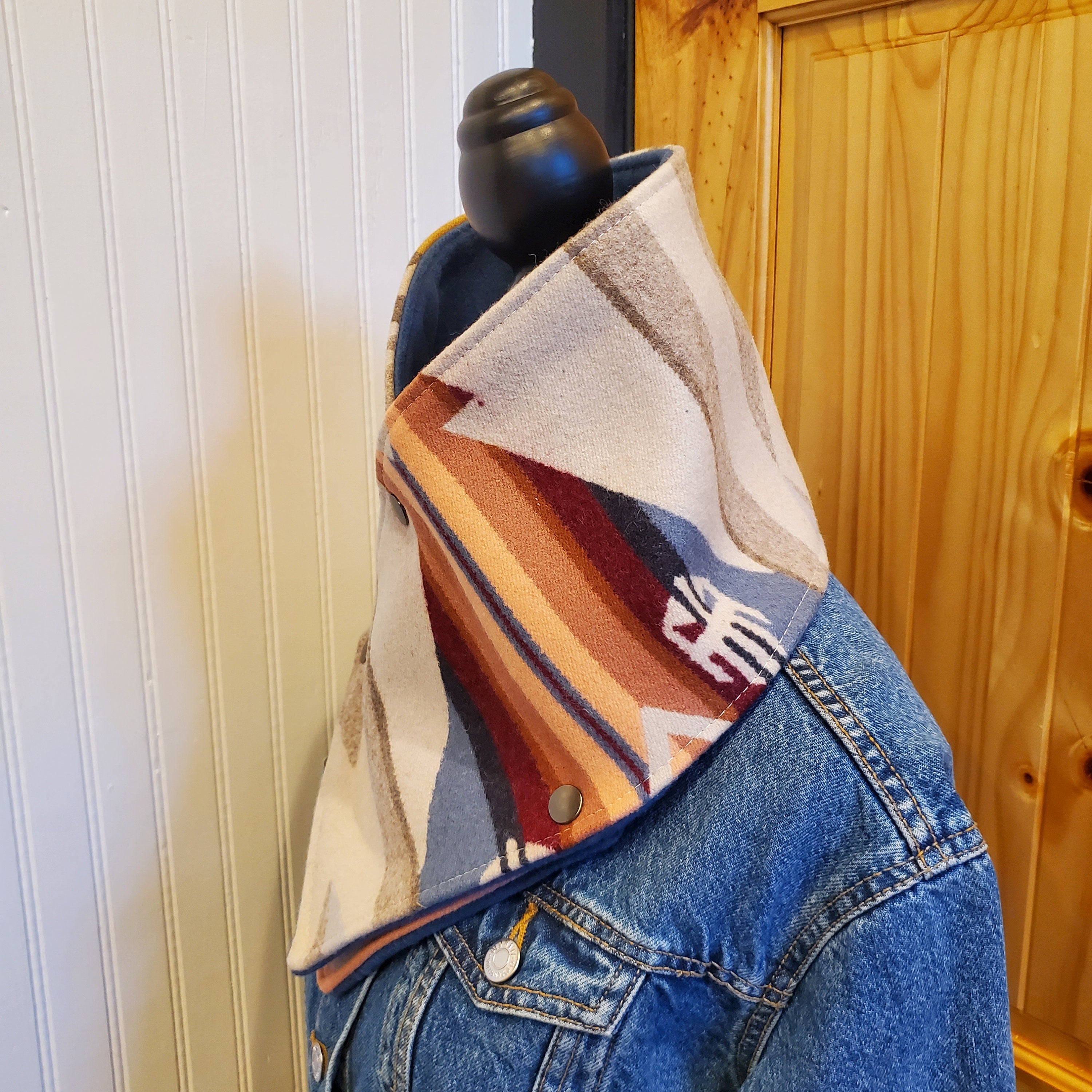 Wool Cowl Scarf - White Sands