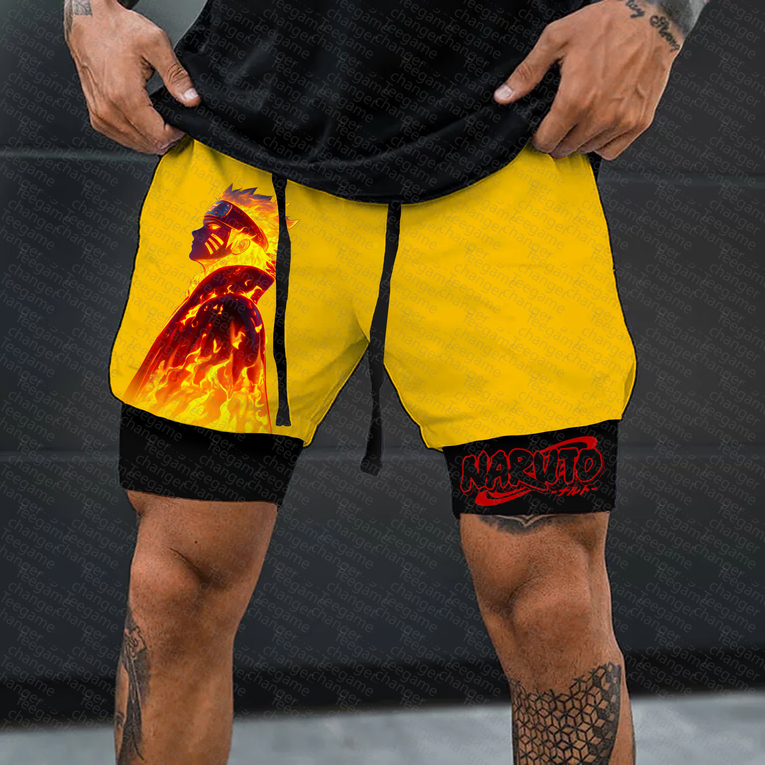 Unisex    Casual Anime Streetwear Shorts