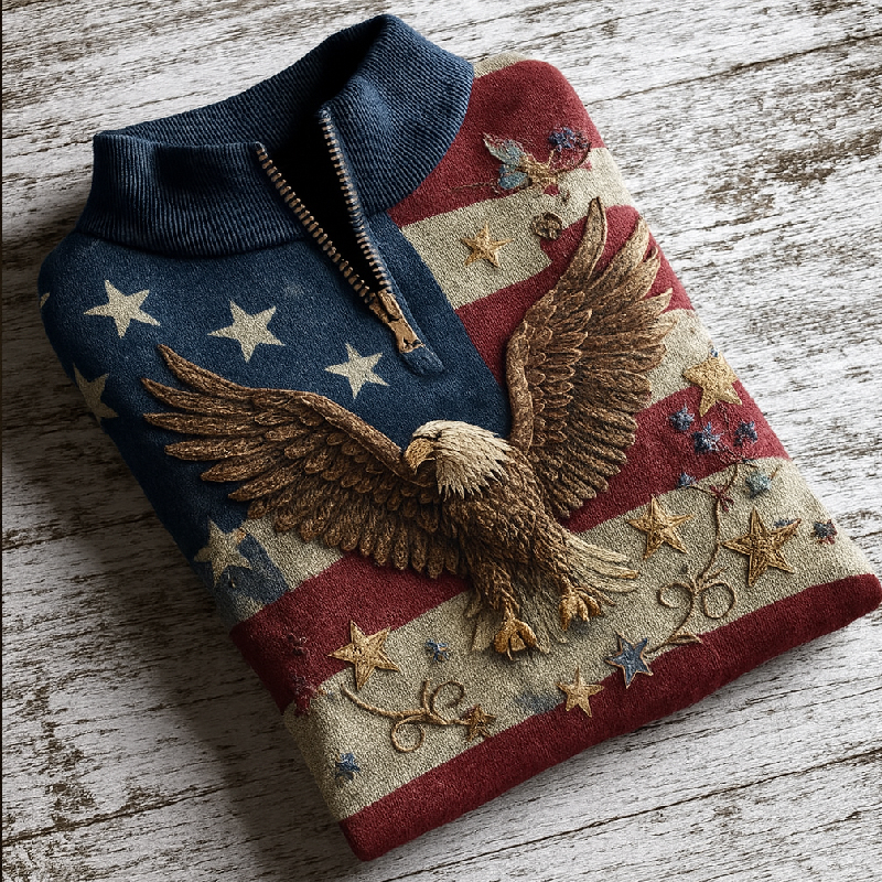 US 250th Anniversary Art Print Zip-Up Sweatshirt