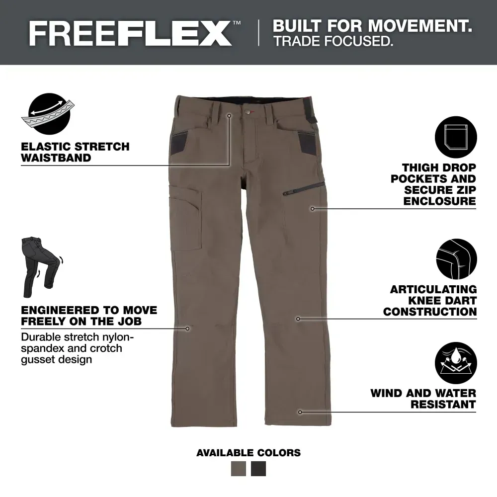 Men's 8-PACK FREEFLEX Tech Work Pants with 7 Pockets