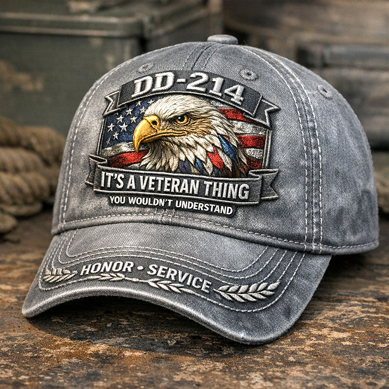 Veteran Print Casual Hat