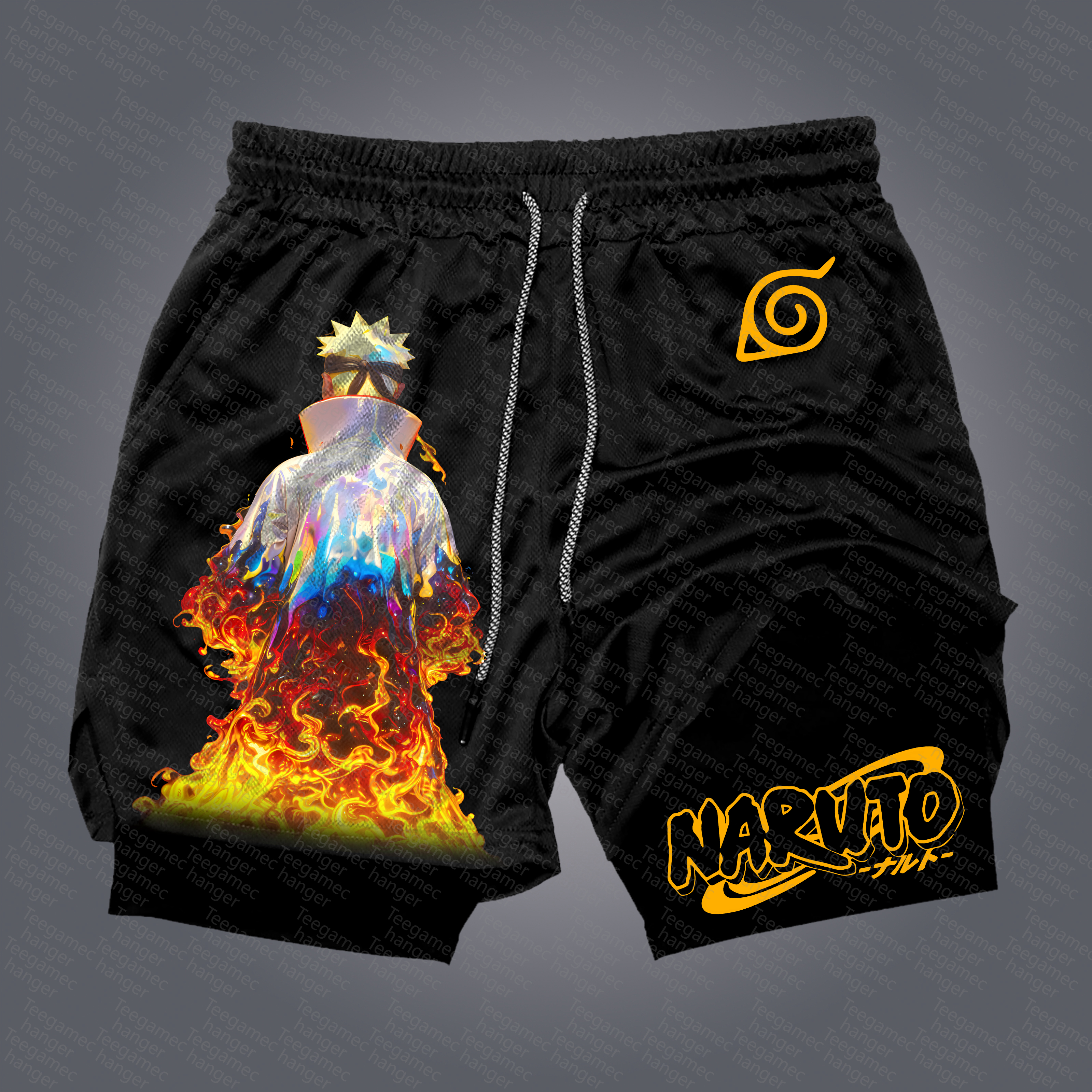 Unisex    Casual Anime Streetwear Shorts