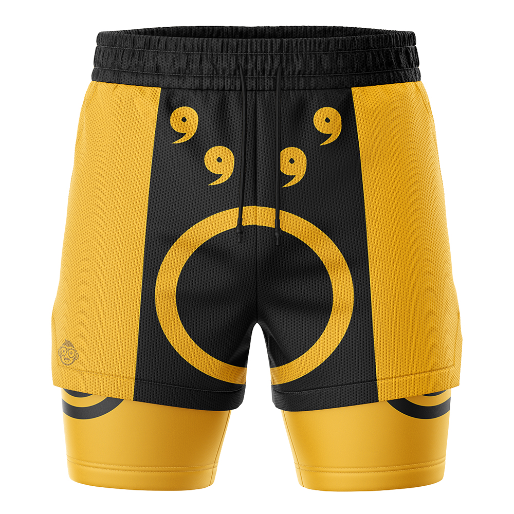 Six Paths Sage Mode Shippuden 2-in-1 Performance Shorts