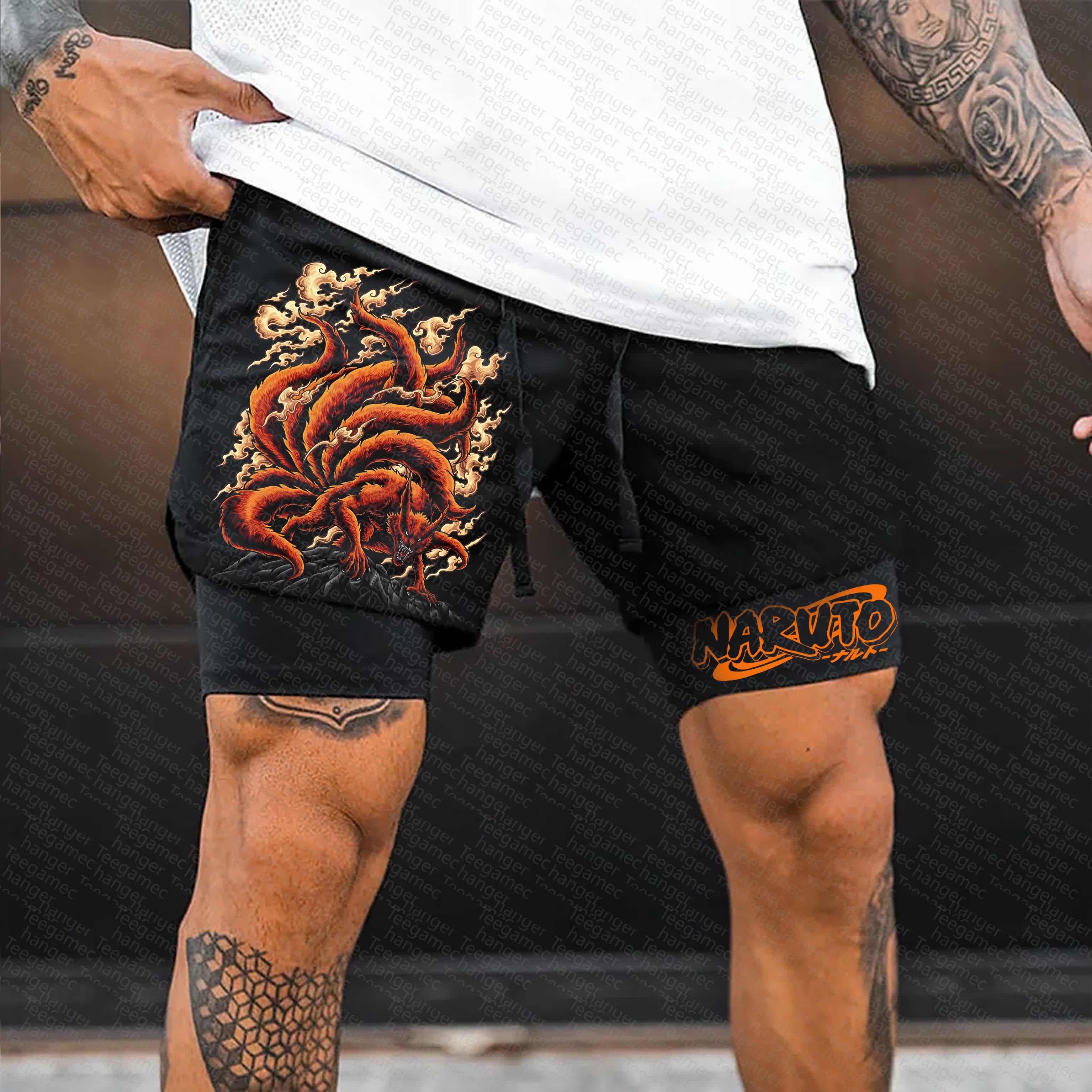 Unisex    Casual Anime Streetwear Shorts