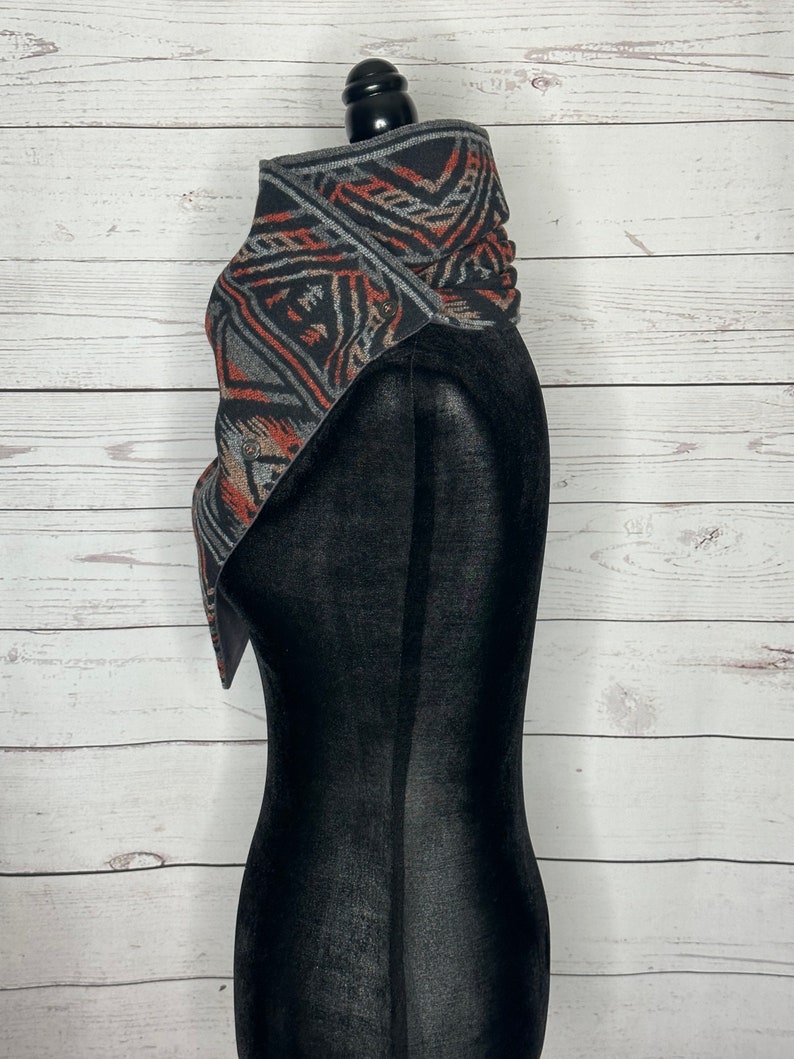 Granite Western Aztec Warm Neck Hood