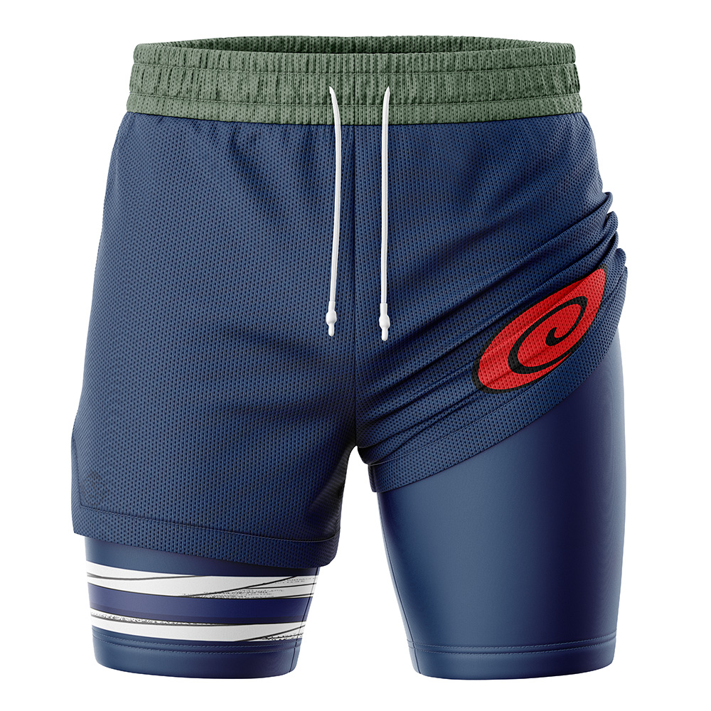 Konoha Jonin Shippuden 2-in-1 Performance Shorts