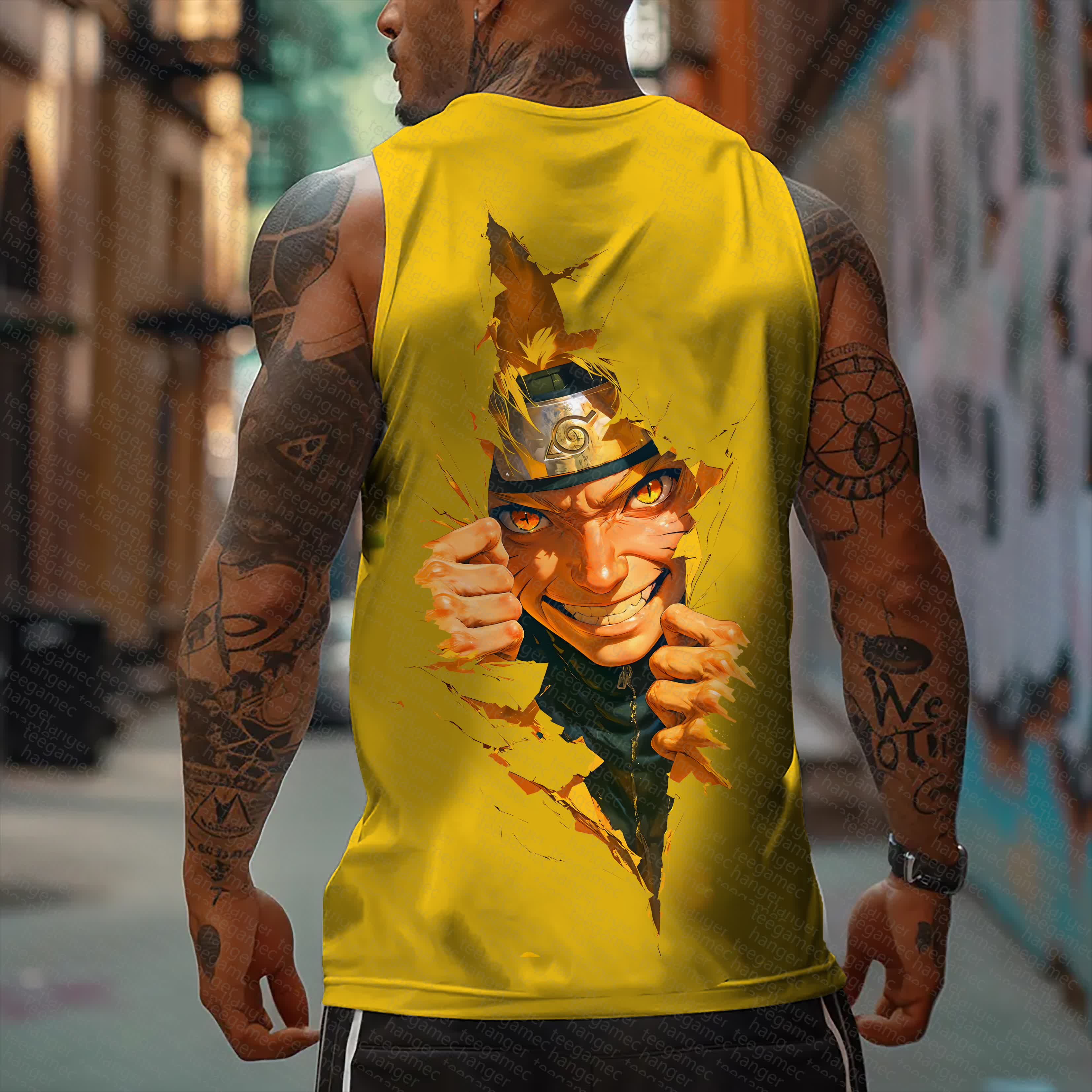 Unisex    Casual Anime  Tank Top