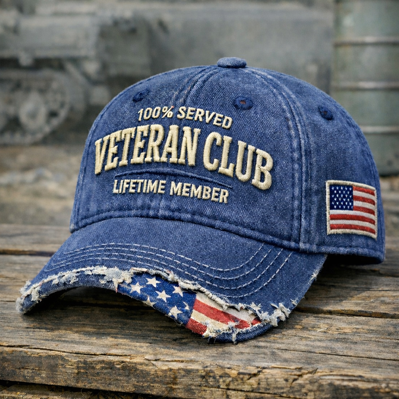 Veteran Club Art Print Casual Hat