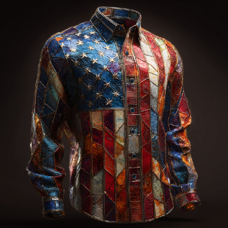 America 250th Anniversary Art Print Long Sleeve Shirt