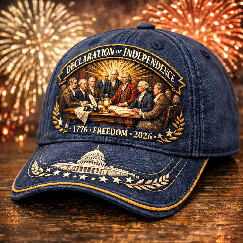 US 250th Anniversaryn Print Casual Hat