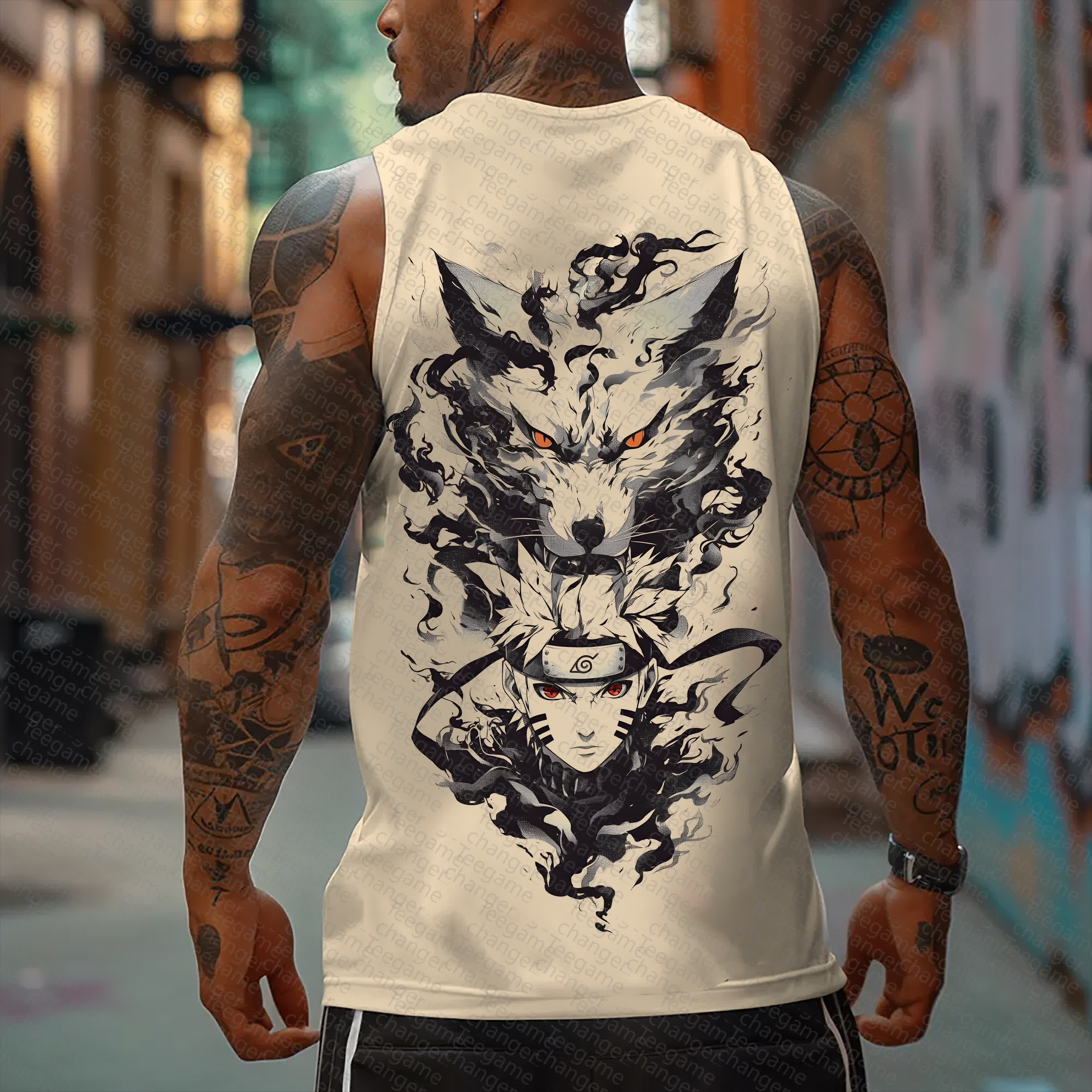 Unisex    Casual Anime  Tank Top