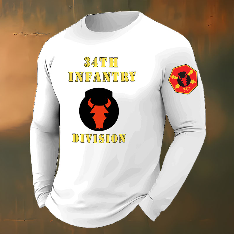 The Red Bull Division Printed Casual Long-Sleeved T-Shirt