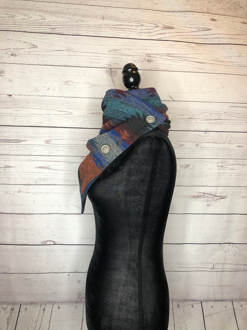 Combination Western Aztec Warm Neck Hood