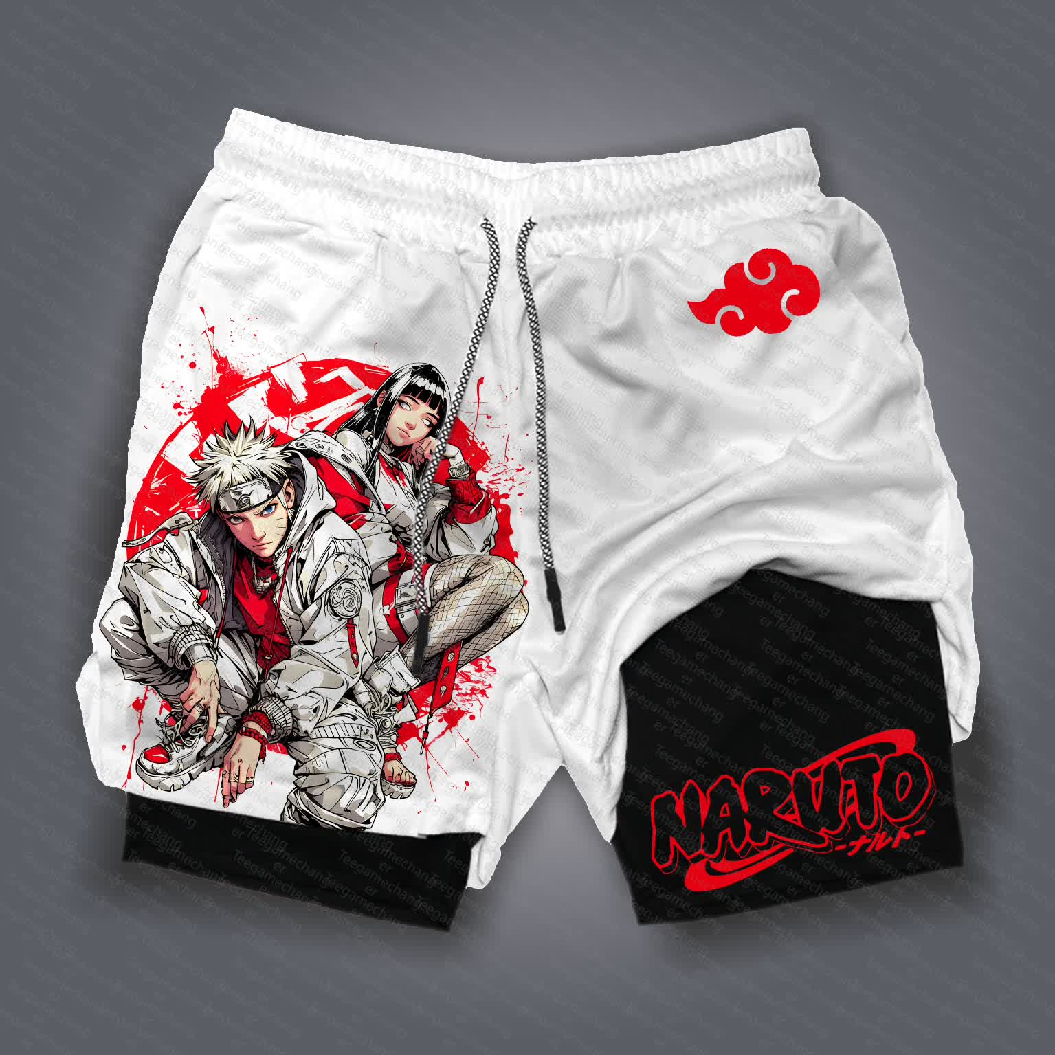 Unisex    Casual Anime Streetwear Shorts