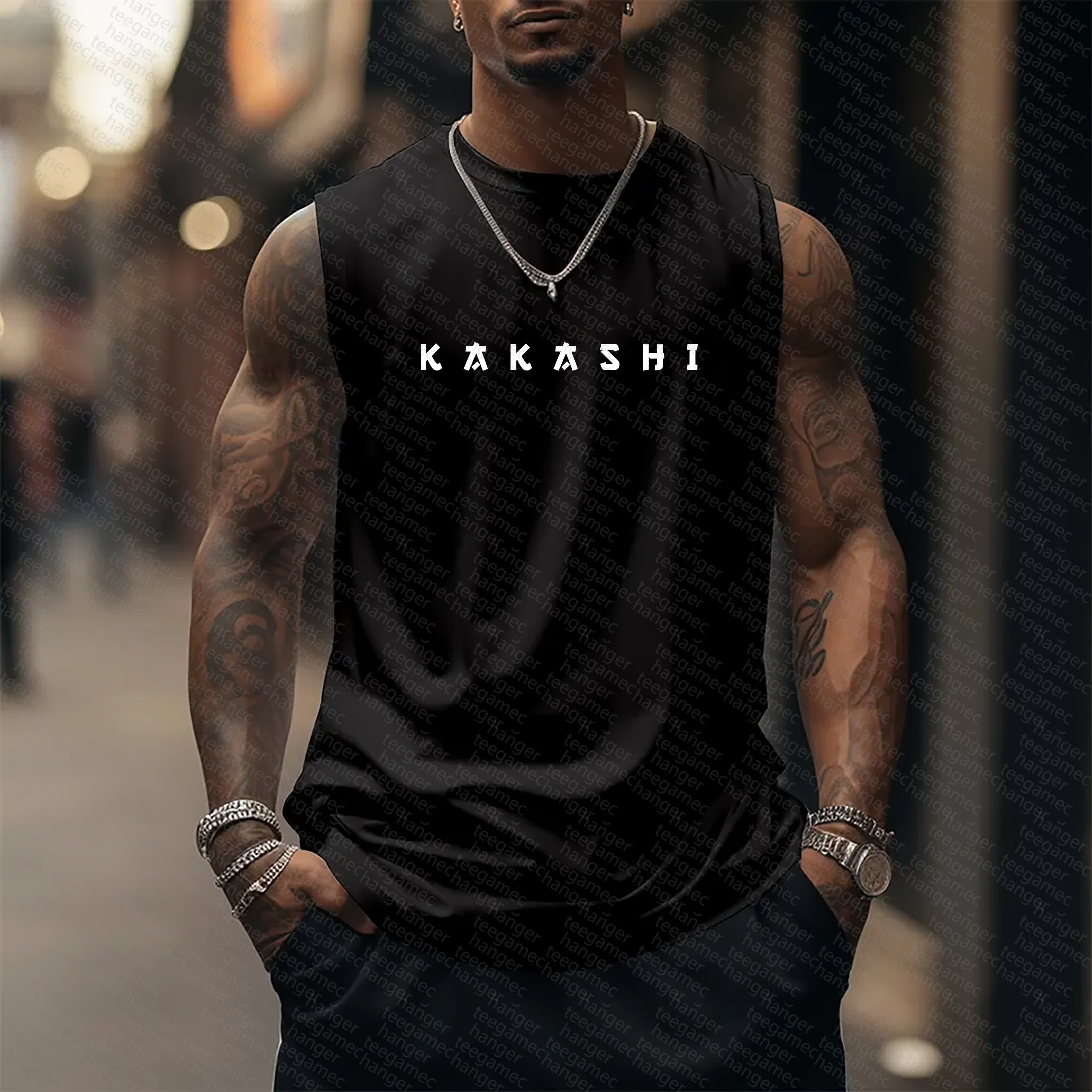 Unisex    Casual Anime  Tank Top