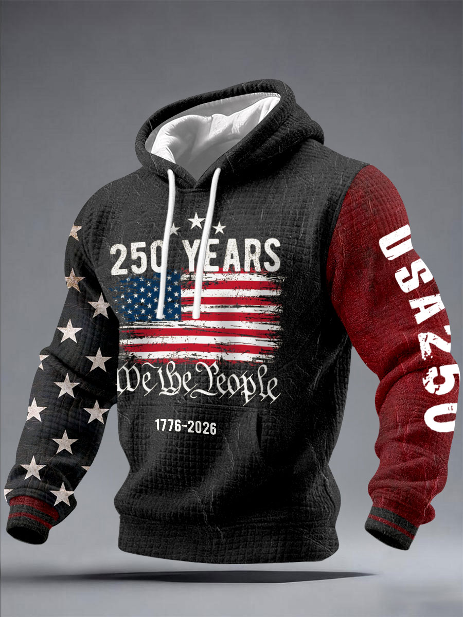 Men's 250 Years We the People Patriotic Hoodies