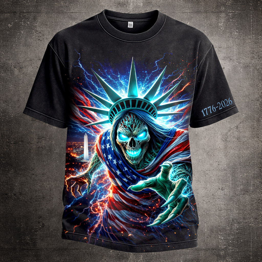 US 250th Anniversary Printed Casual Short Sleeve T-Shirt