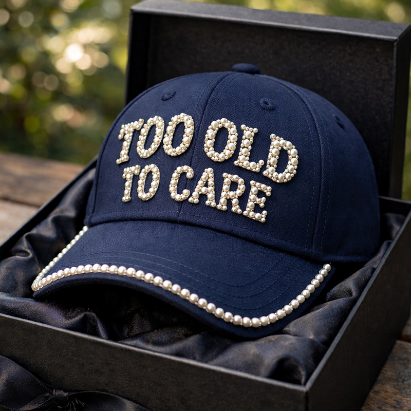 Too Old To Care Art Print Casual Cap