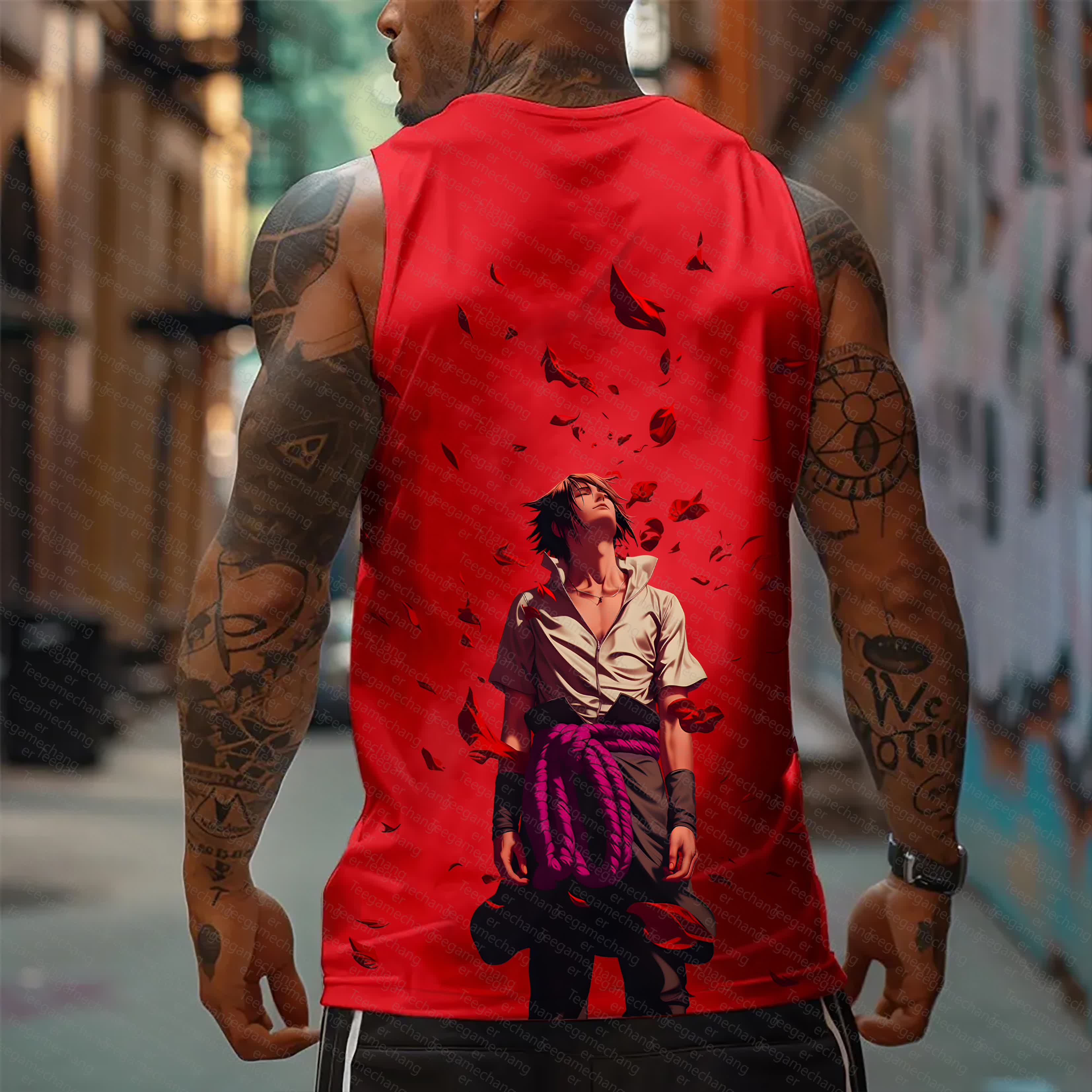 Unisex    Casual Anime  Tank Top