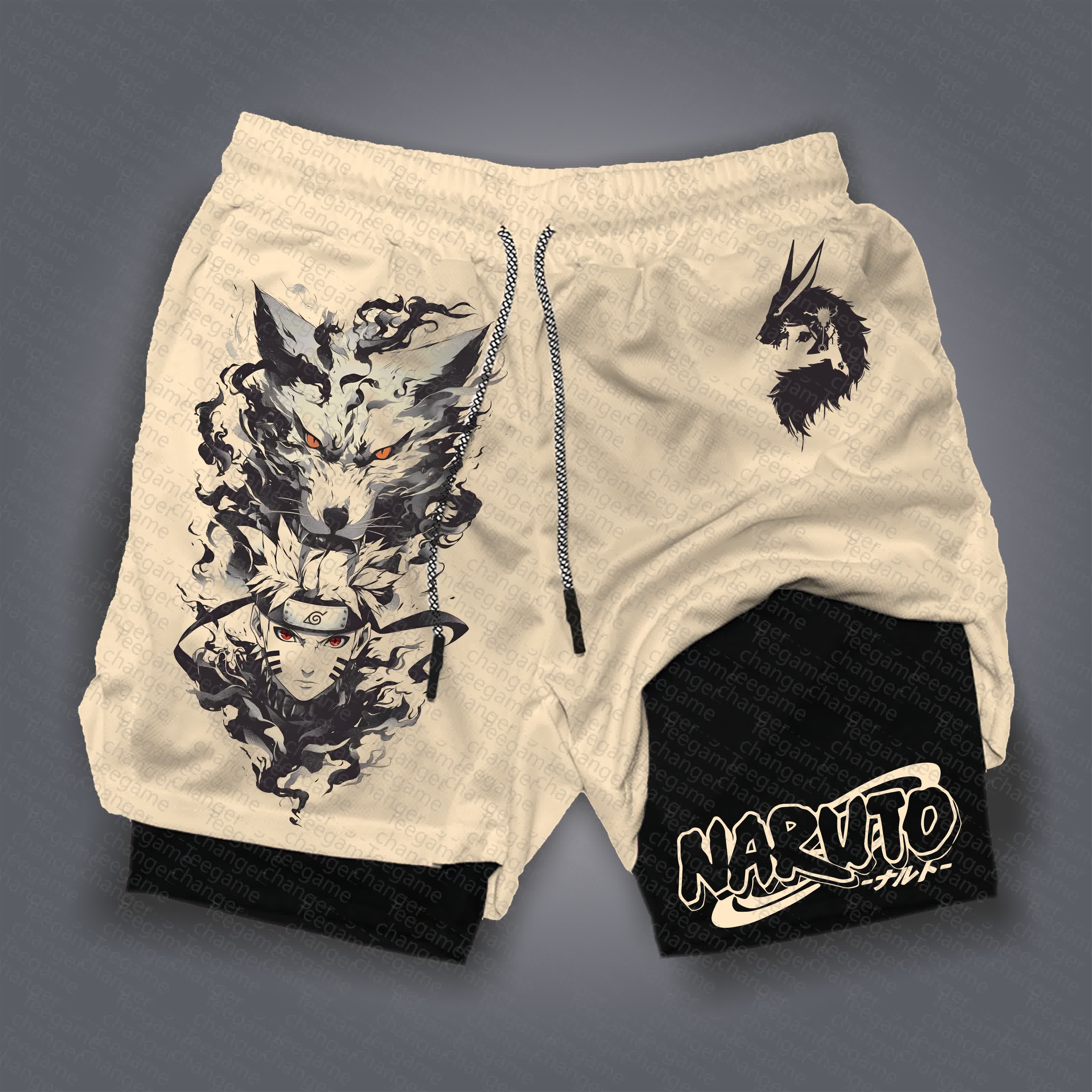 Unisex    Casual Anime Streetwear Shorts