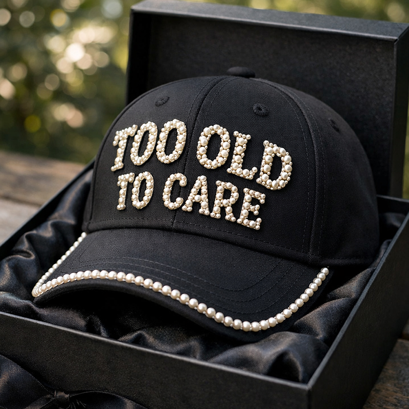 Too Old To Care Art Print Casual Cap