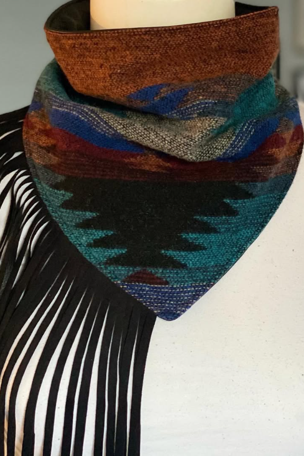 Fringe Bandana - Aztec