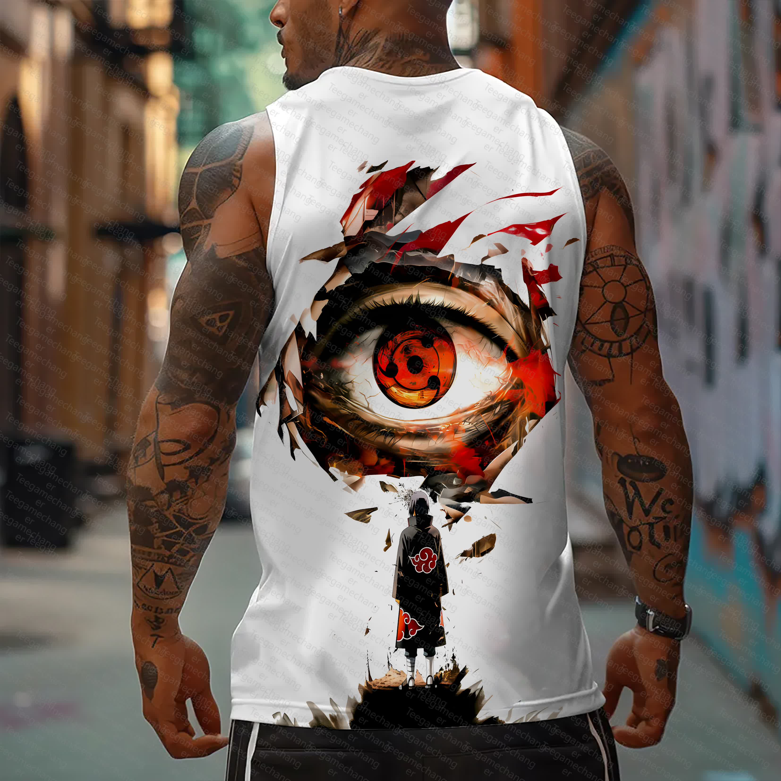 Unisex    Casual Anime  Tank Top