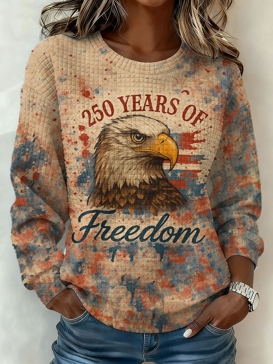 Women's American 250th Anniversary Waffle Sweatshirt