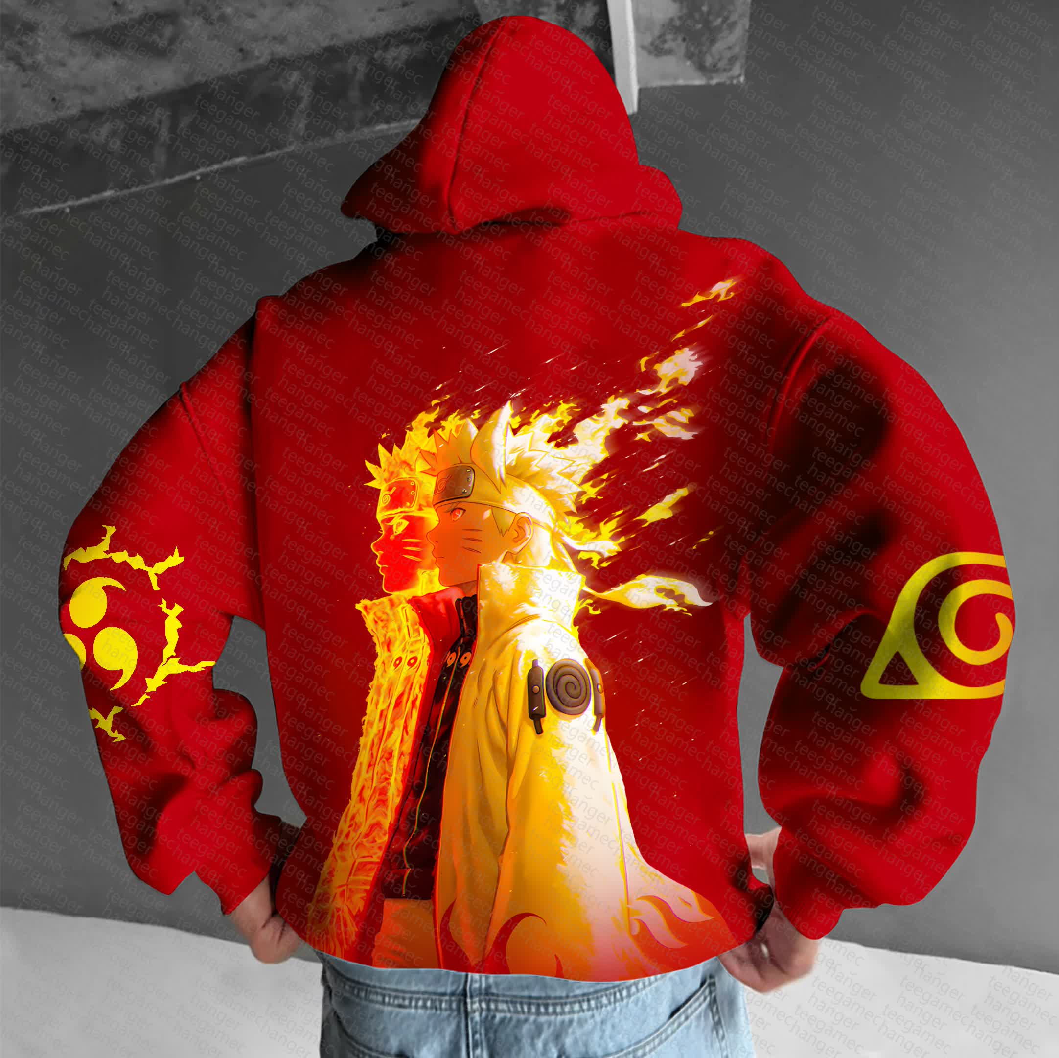 Unisex   Anime Graphic Streetwear Vintage Hoodie