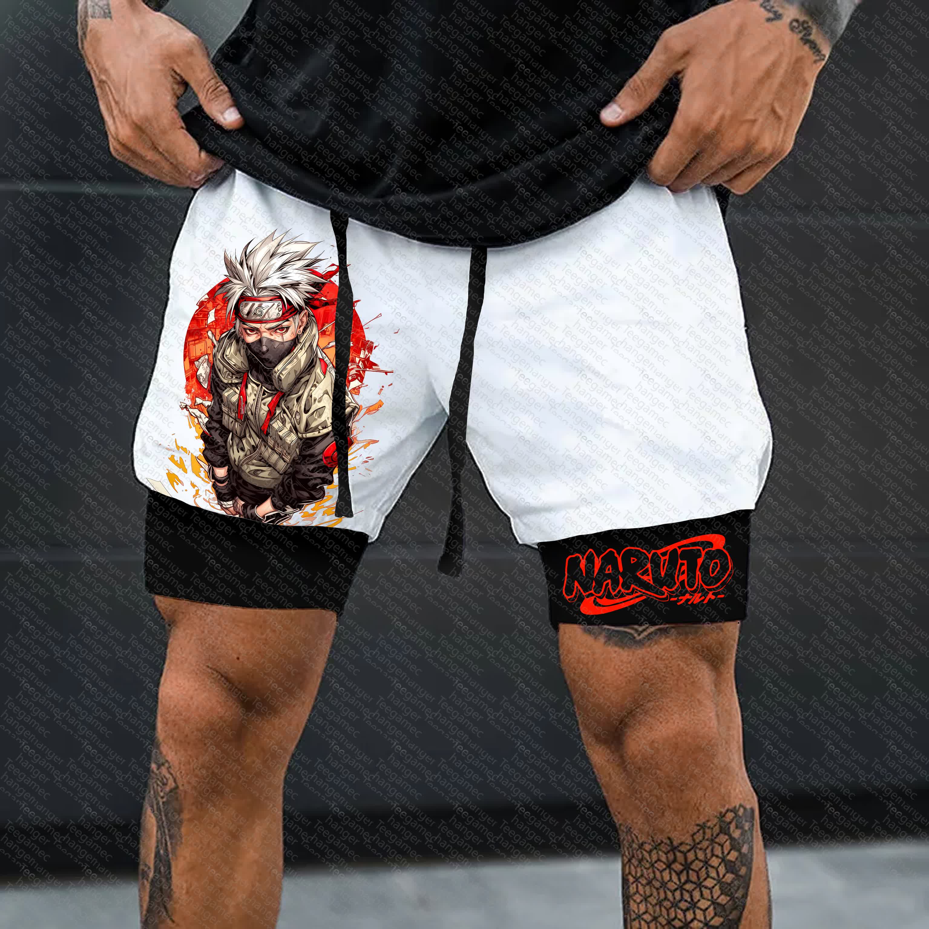 Unisex    Casual Anime Streetwear Shorts