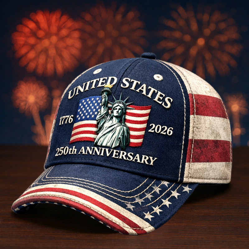 US 250th Anniversary Print Casual Hat