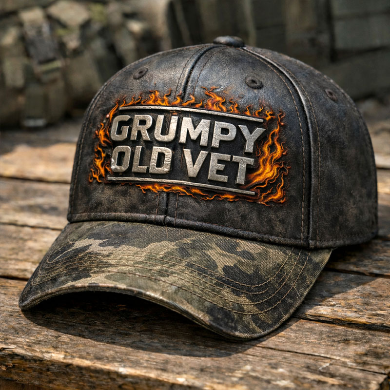 Grumpy Old Vet Printed Hat