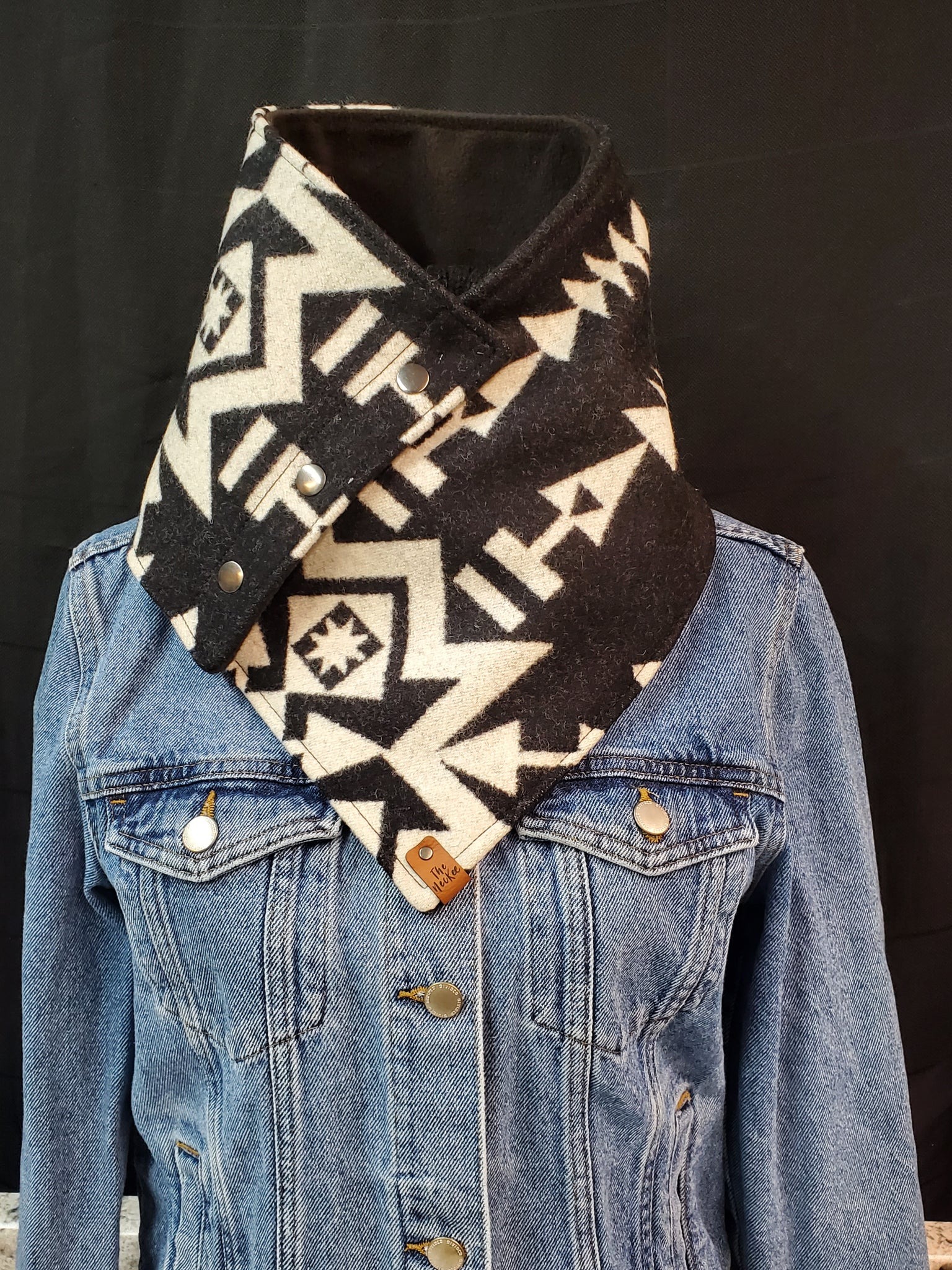 Western Cowboy Condensed White Warm Neck Hood