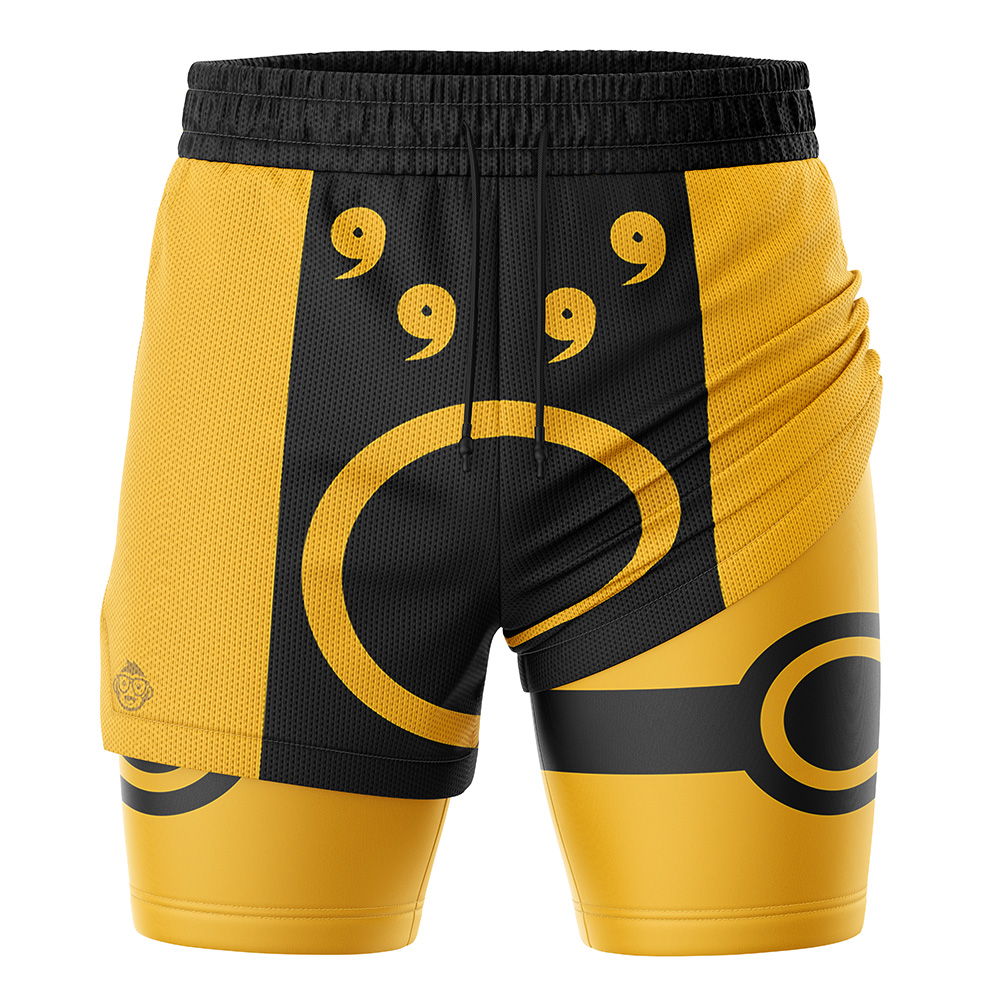 Six Paths Sage Mode Shippuden 2-in-1 Performance Shorts