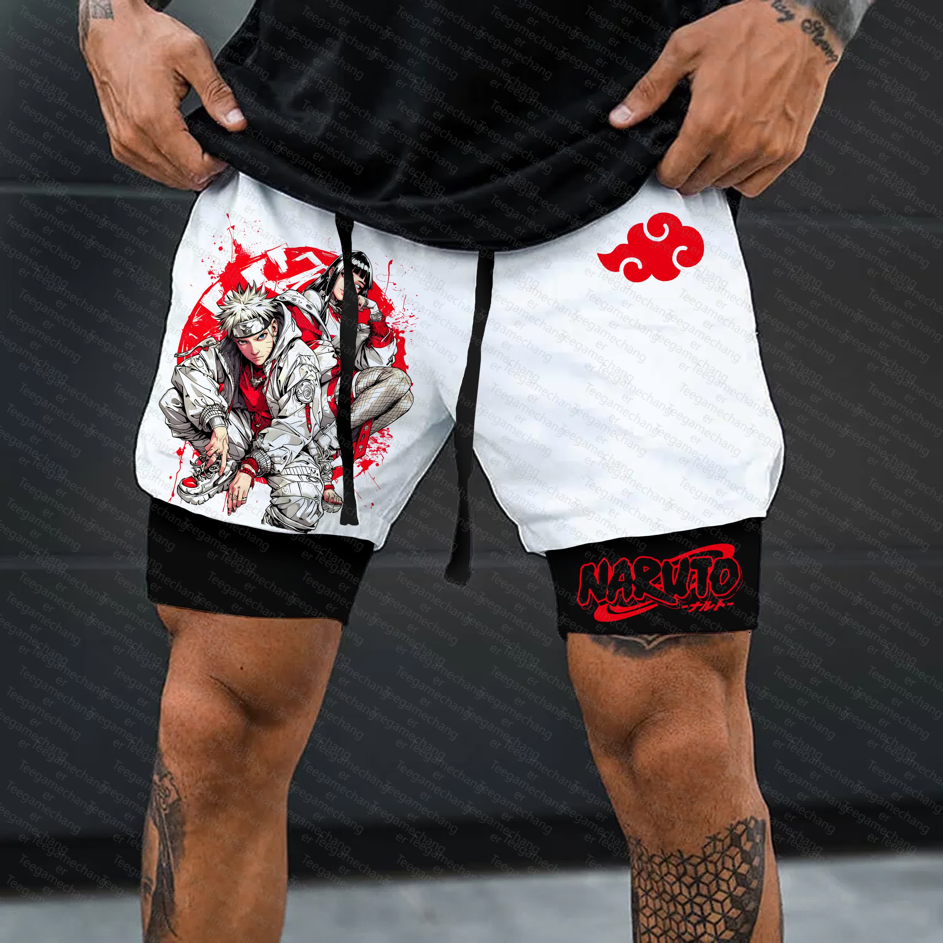 Unisex    Casual Anime Streetwear Shorts